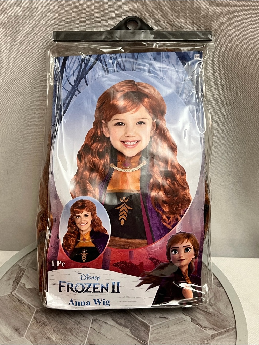 Disney Frozen II Anna Wig Long Red Hair Costume Dress Up Halloween New Sealed